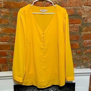 LOFT plus button front blouse, size 20